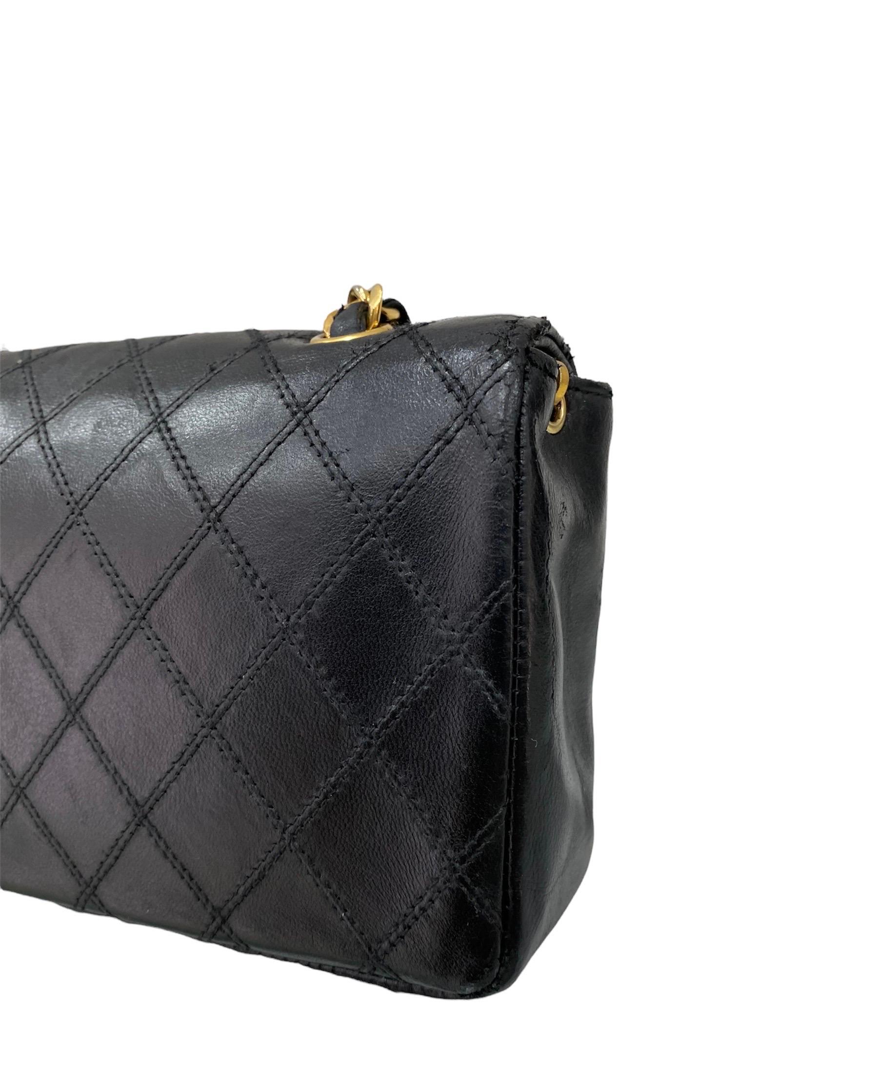 Chanel Big Logo Mini Shoulder Bag Vintage In Good Condition In Torre Del Greco, IT