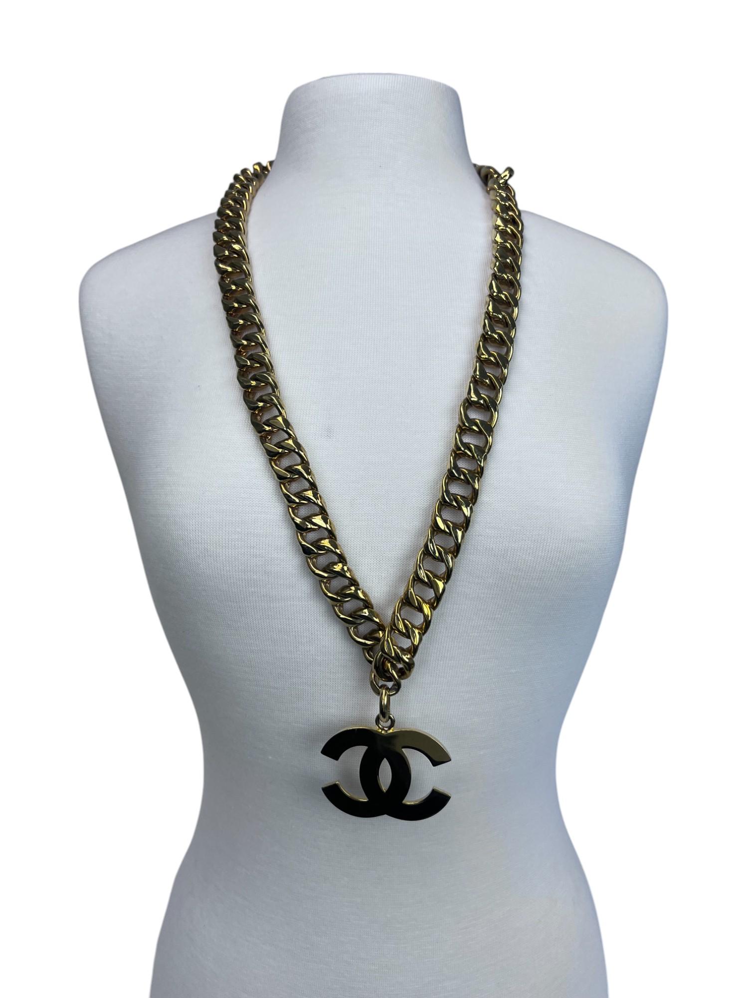 Chanel Big Logo Necklace/Belt For Sale 7