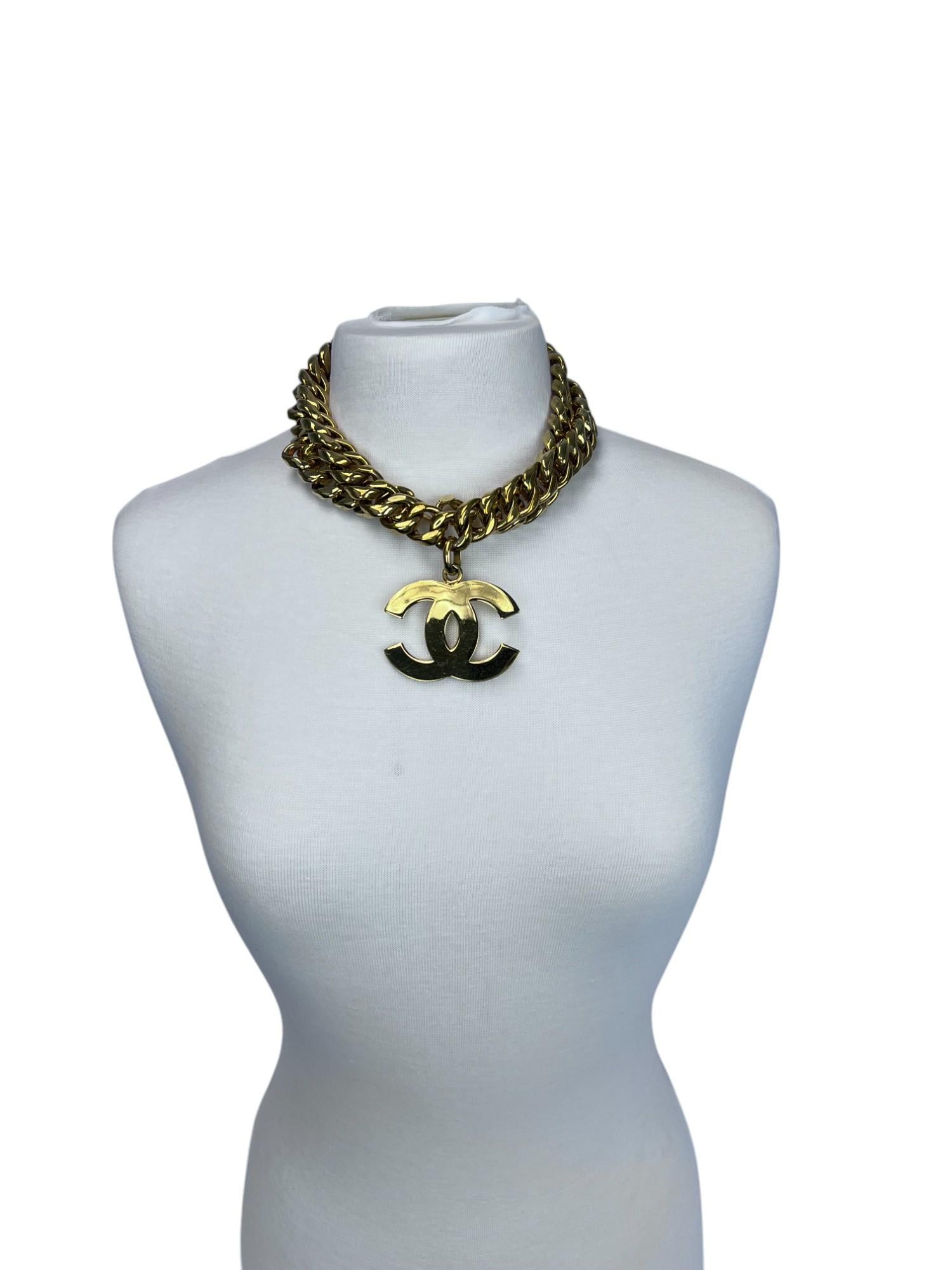Chanel Big Logo Necklace/Belt For Sale 8