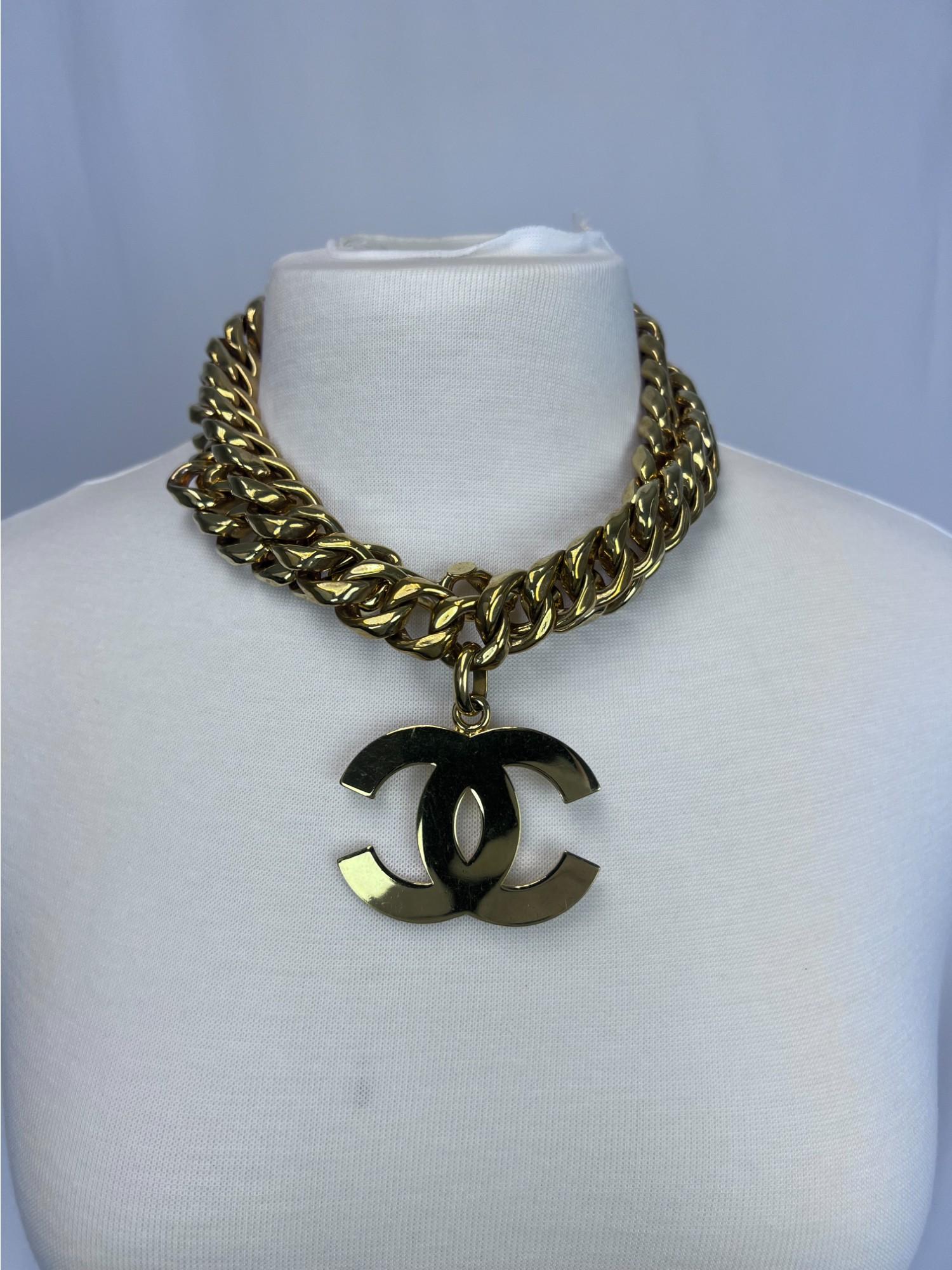 Chanel Big Logo Necklace/Belt For Sale 9