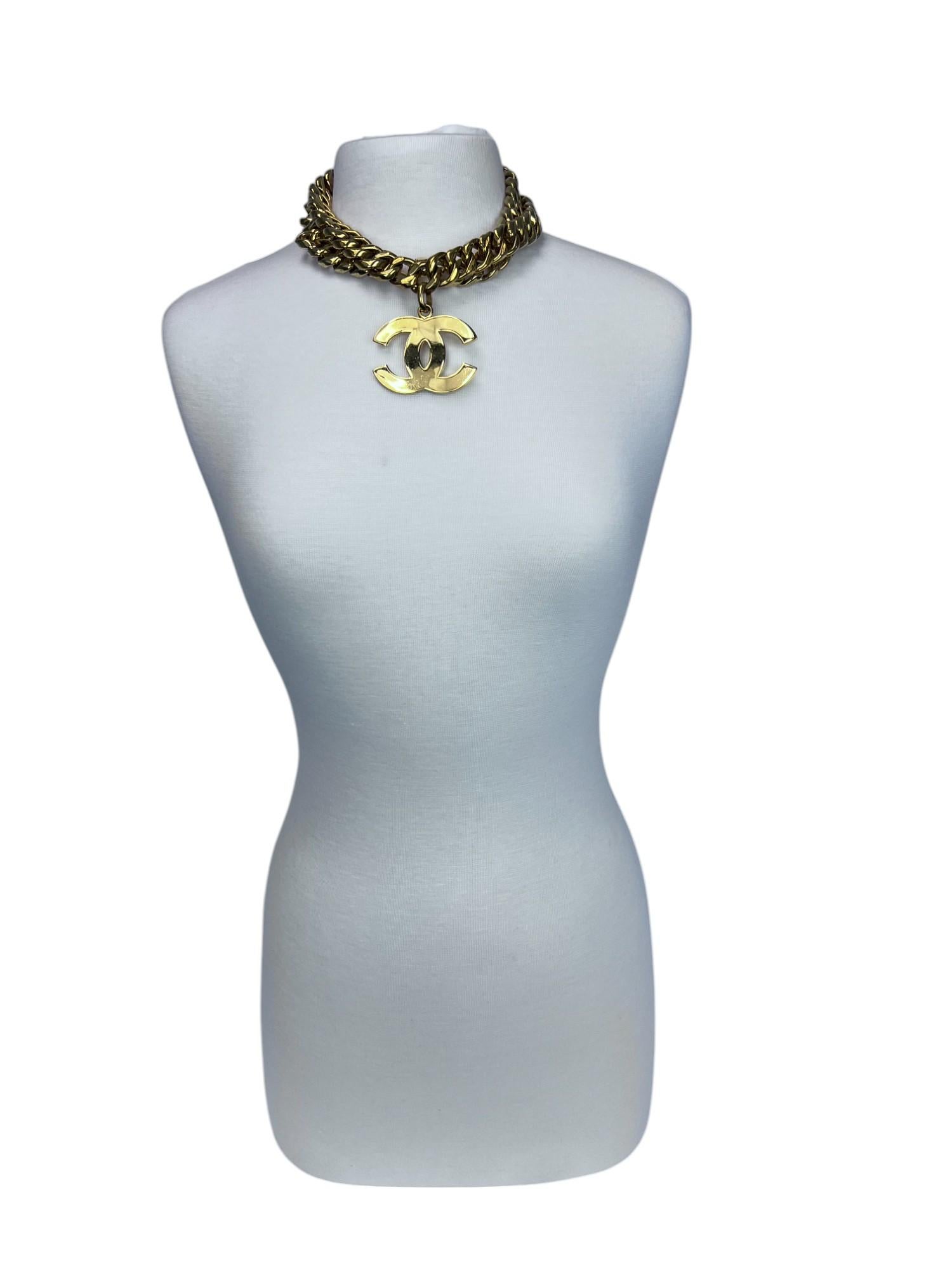 Chanel Big Logo Necklace/Belt For Sale 10