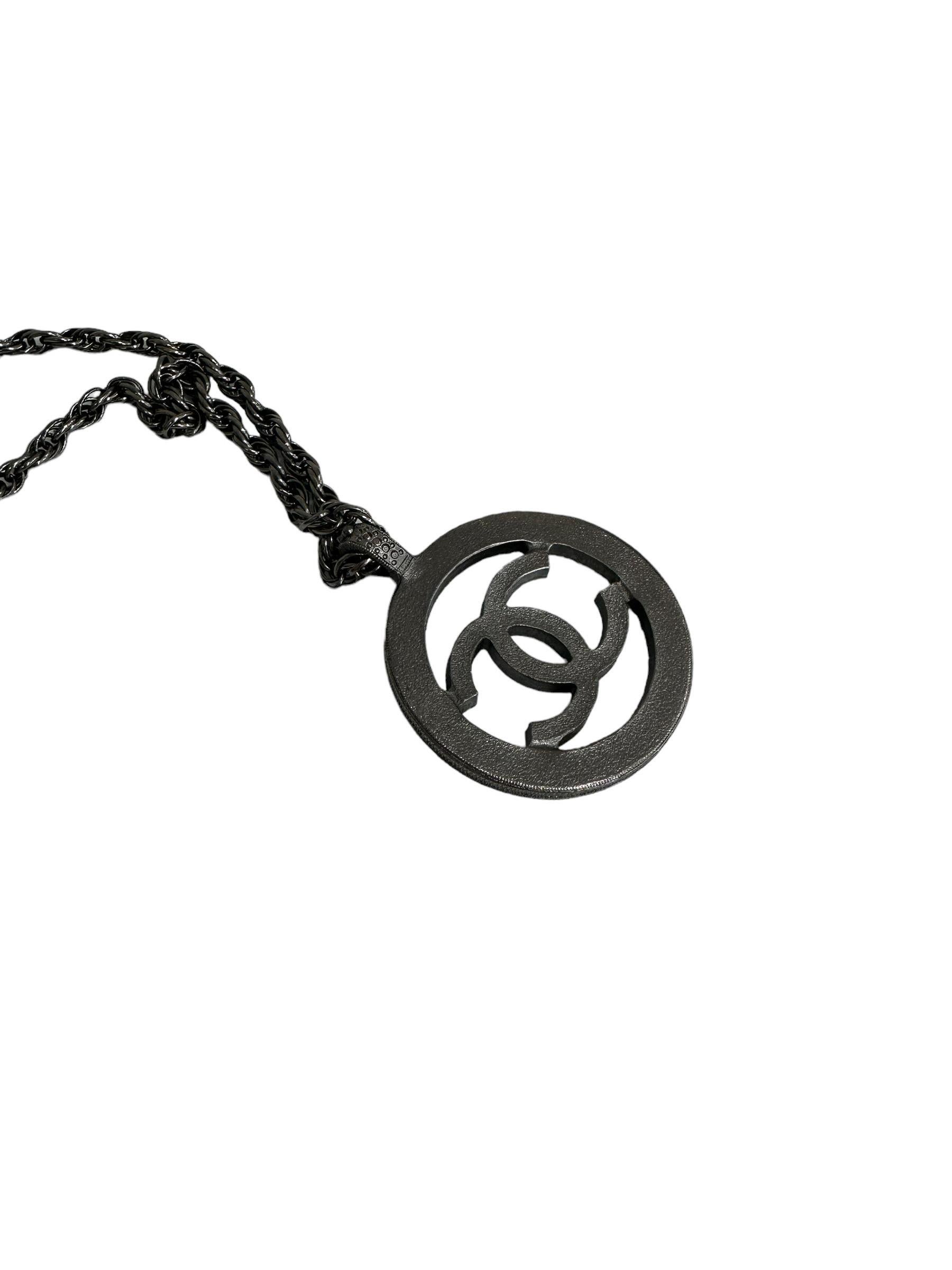 Chanel Big Logo Necklace For Sale 1