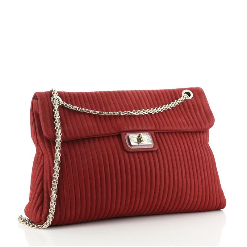 Brown Chanel Bijoux Chain Mademoiselle Flap Bag Vertical Quilted Iridescent Calfskin