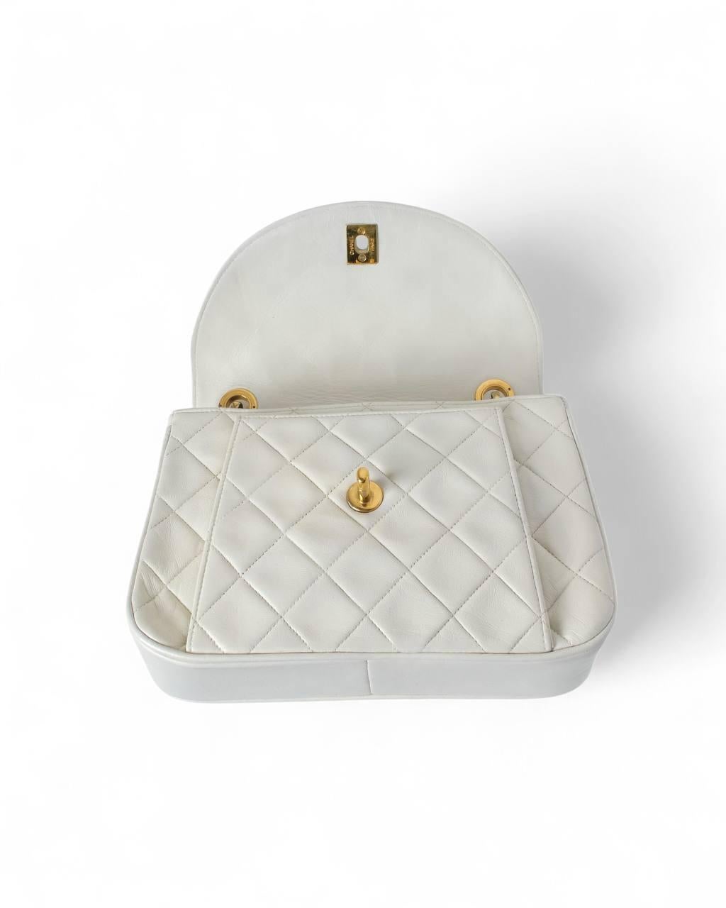 Beige Chanel Bijoux Tracolla Timeless Vintage Bianca