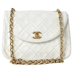 Chanel Bijoux Zeitlos Vintage Umhängetasche Weiß