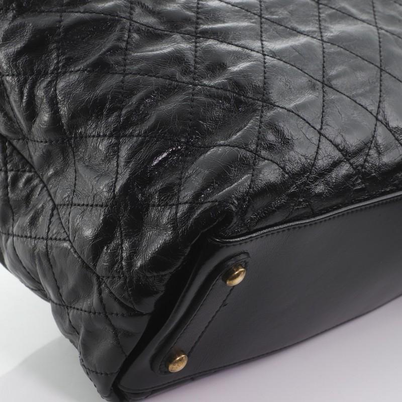 Chanel Bindi Tote Quilted Glazed Calfskin with Stingray Large In Good Condition In NY, NY