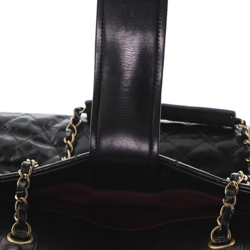 Chanel Bindi Tote Quilted Glazed Calfskin with Stingray Large 3
