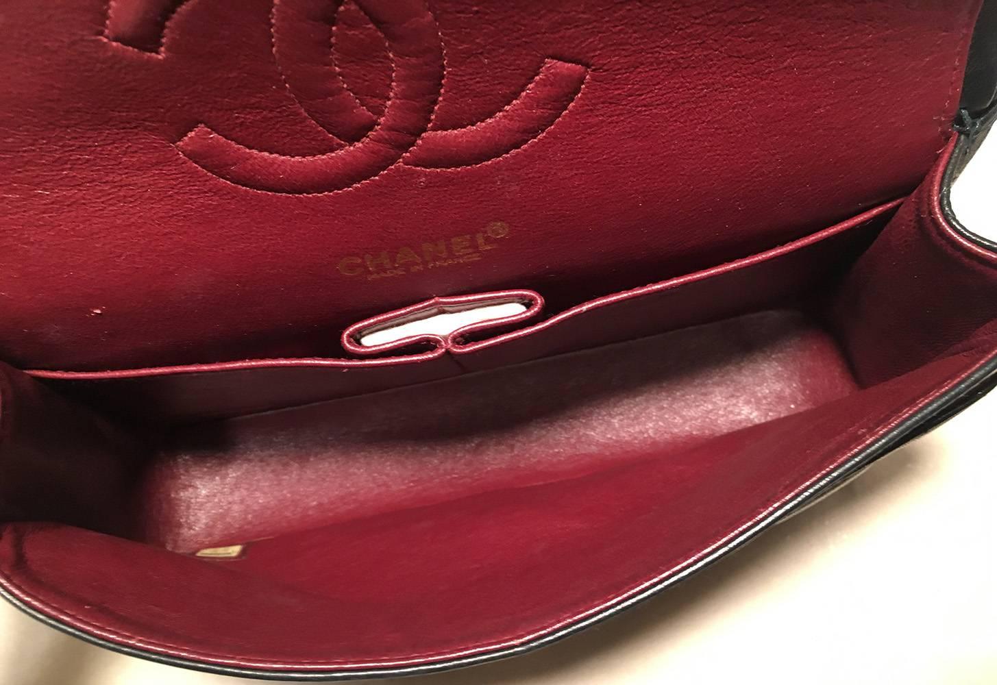 Chanel Black 10inch 2.55 Double Flap Classic Shoulder Bag 4