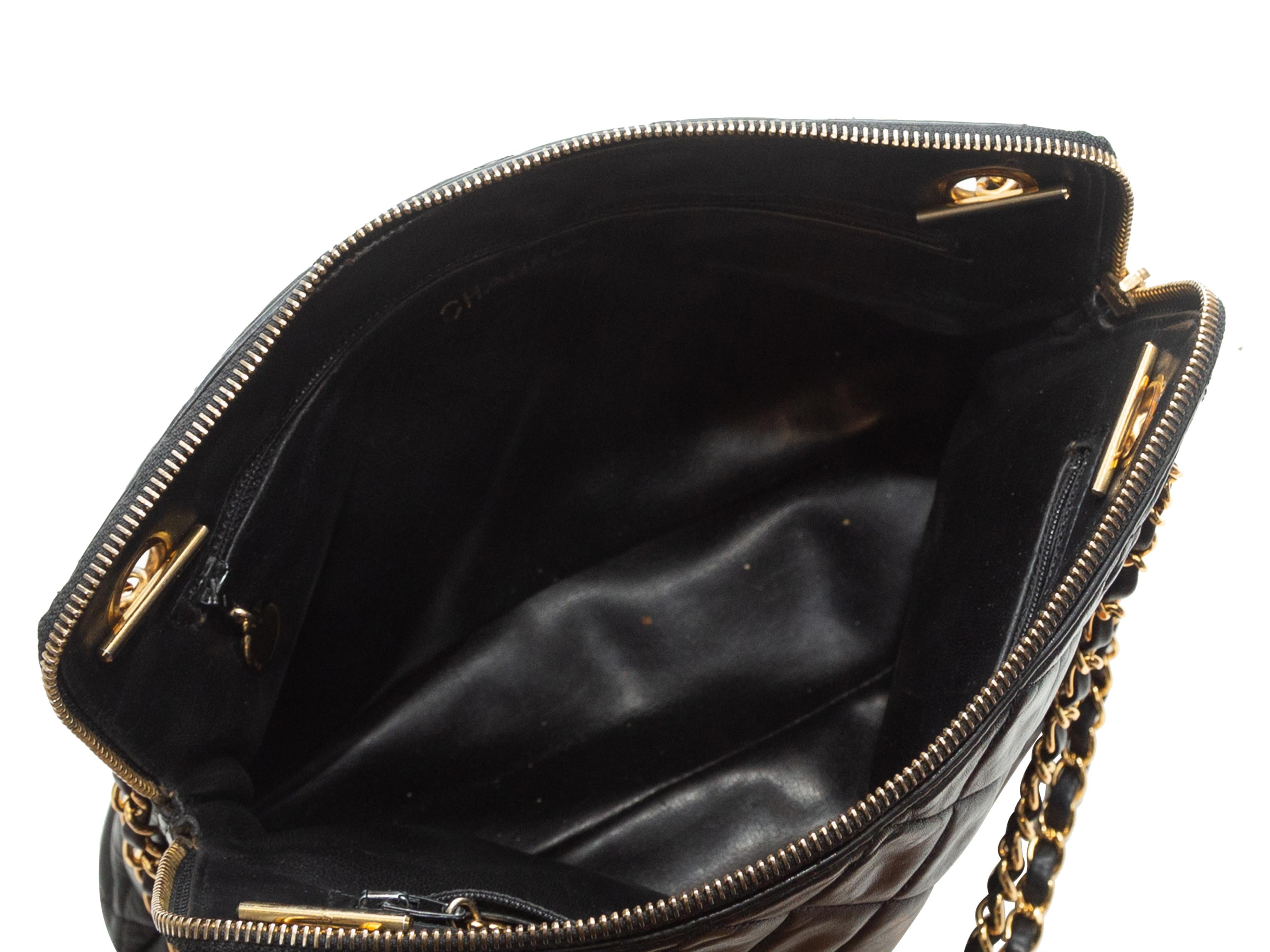 Women's Chanel Black 1980s Quilted Leather Bag