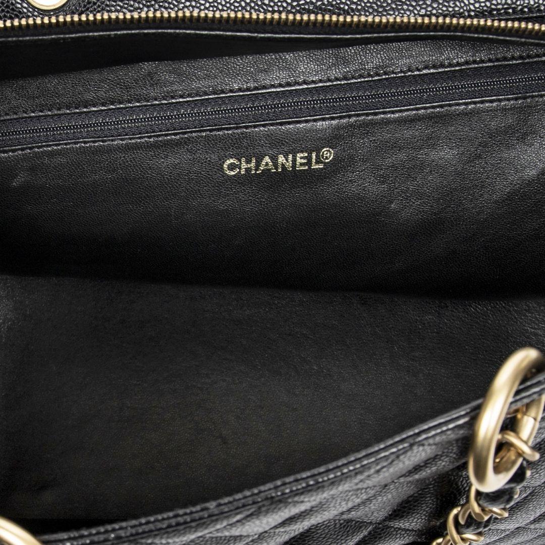 Chanel Black 2000 CC Grand Shopping Tote In Excellent Condition In Atlanta, GA