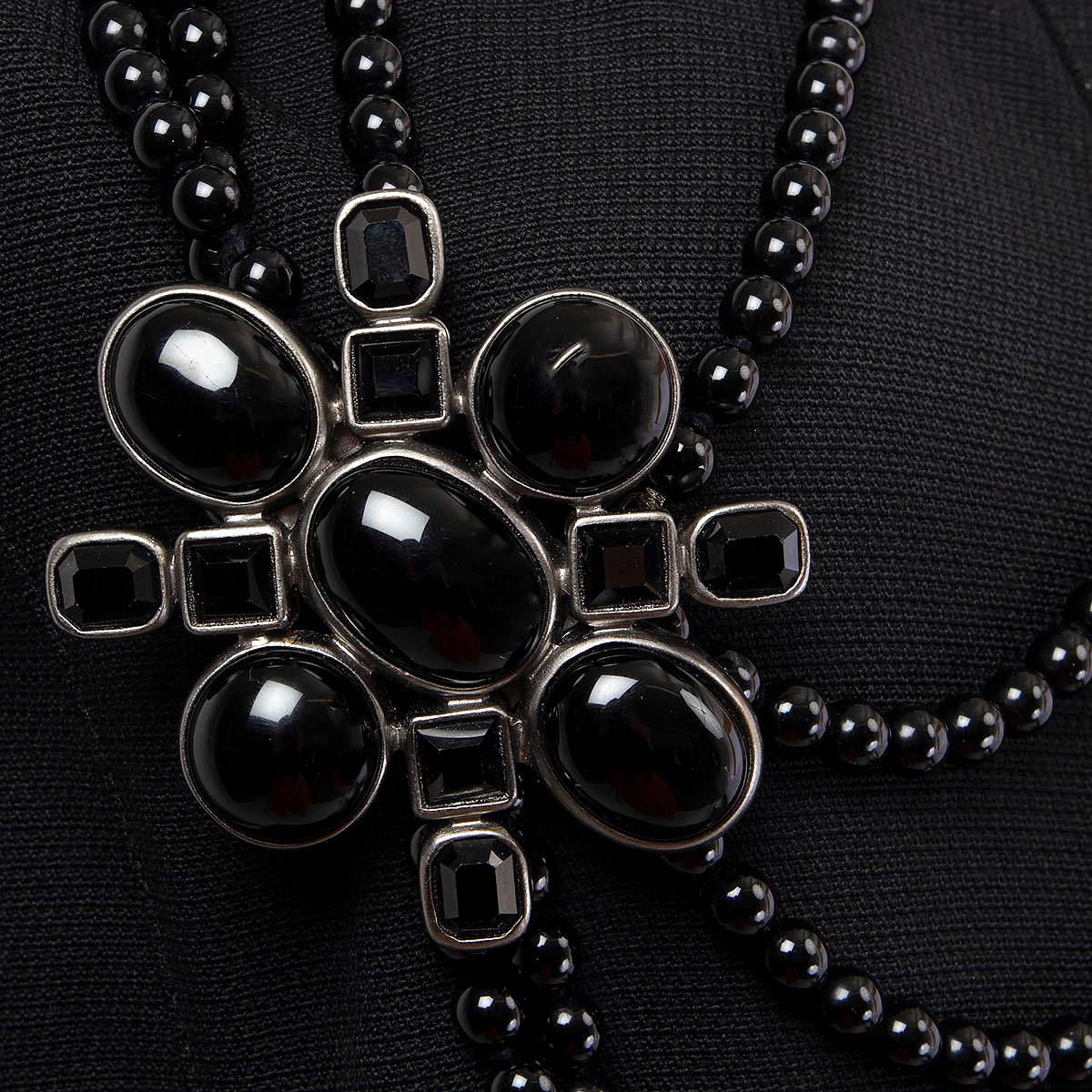 chanel black necklace