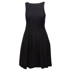 Chanel Black 2007 Wool-Blend Sleeveless Dress