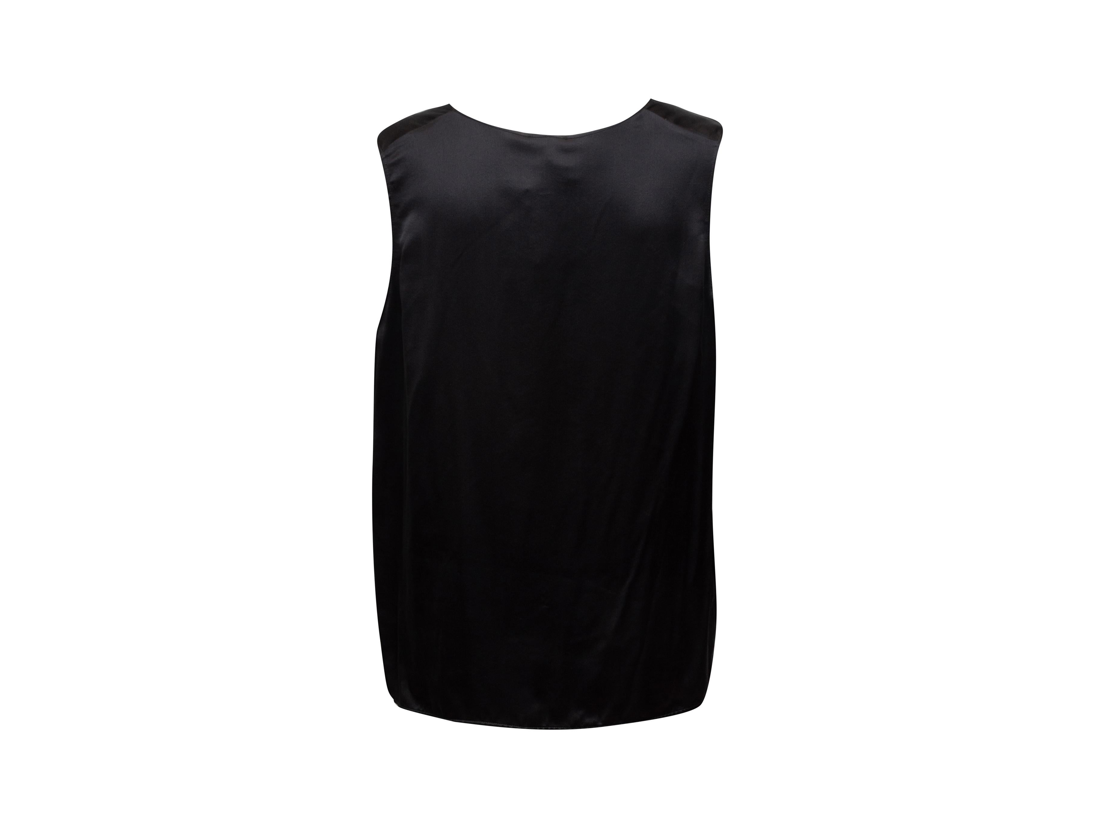 Chanel Black 2008 Sleeveless Silk In Good Condition In New York, NY
