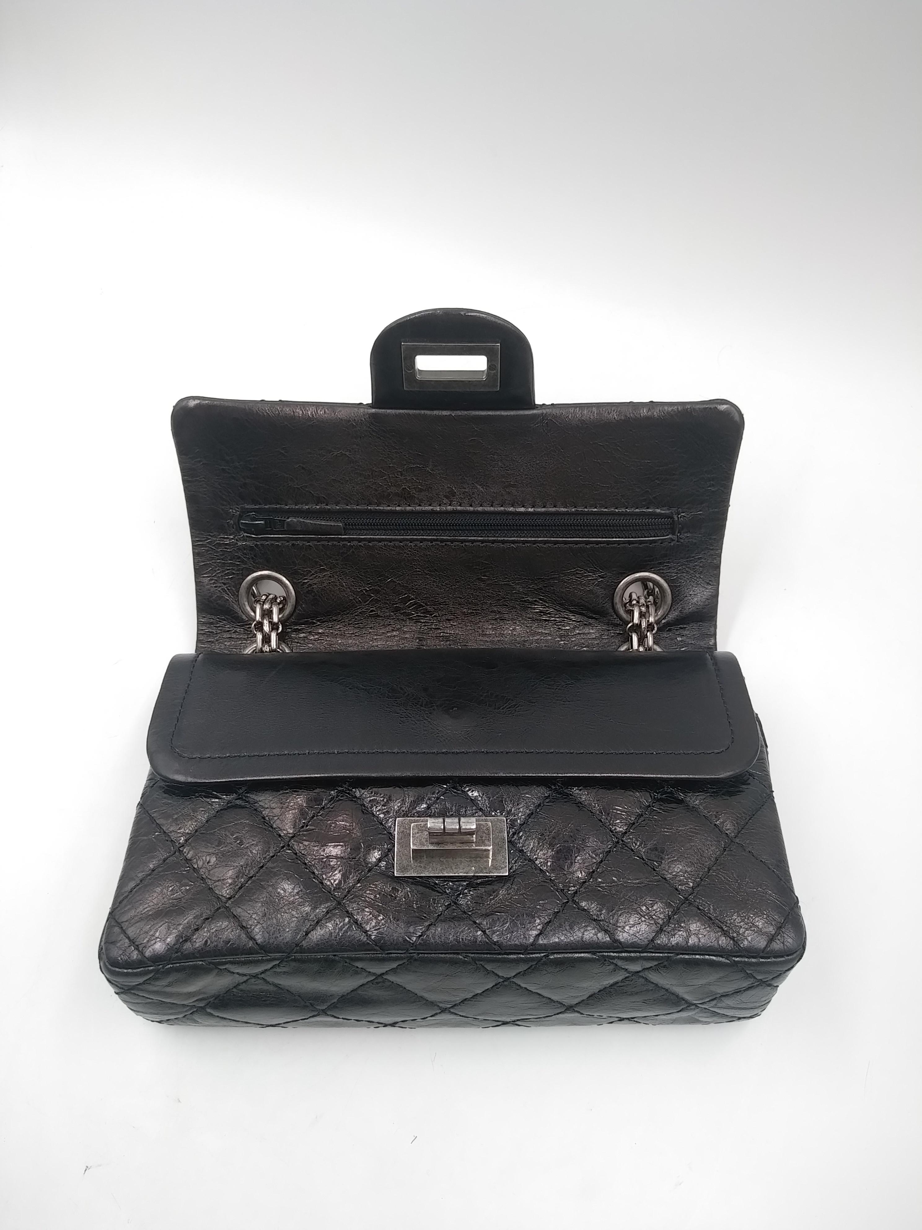 Chanel Black 2.55  Reissue 224 Bag 4