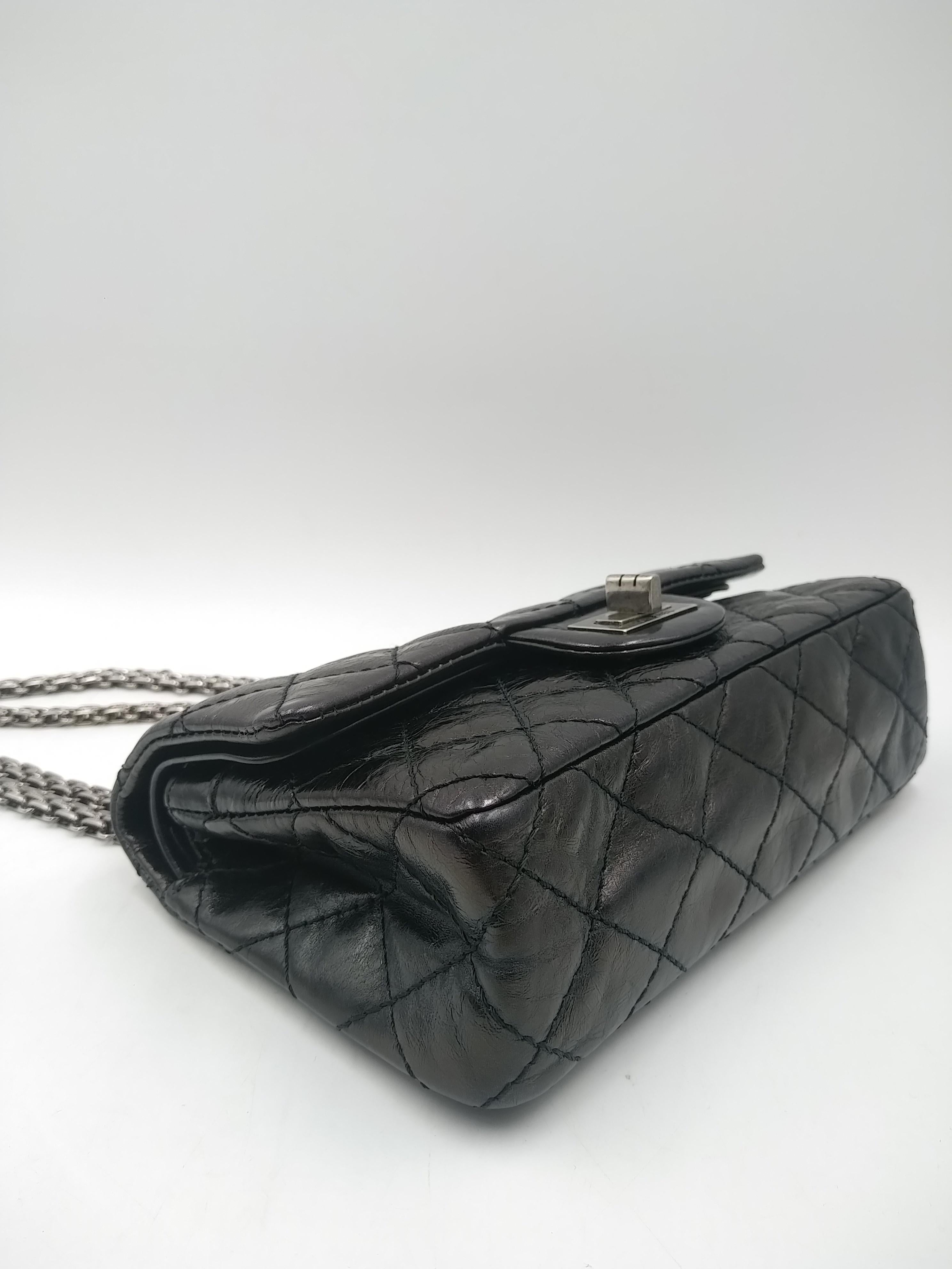 Chanel Black 2.55  Reissue 224 Bag 2