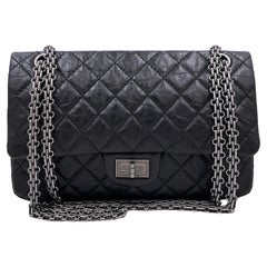 Chanel Black 2.55 Reissue Classic Double Flap Bag RHW 225 66892