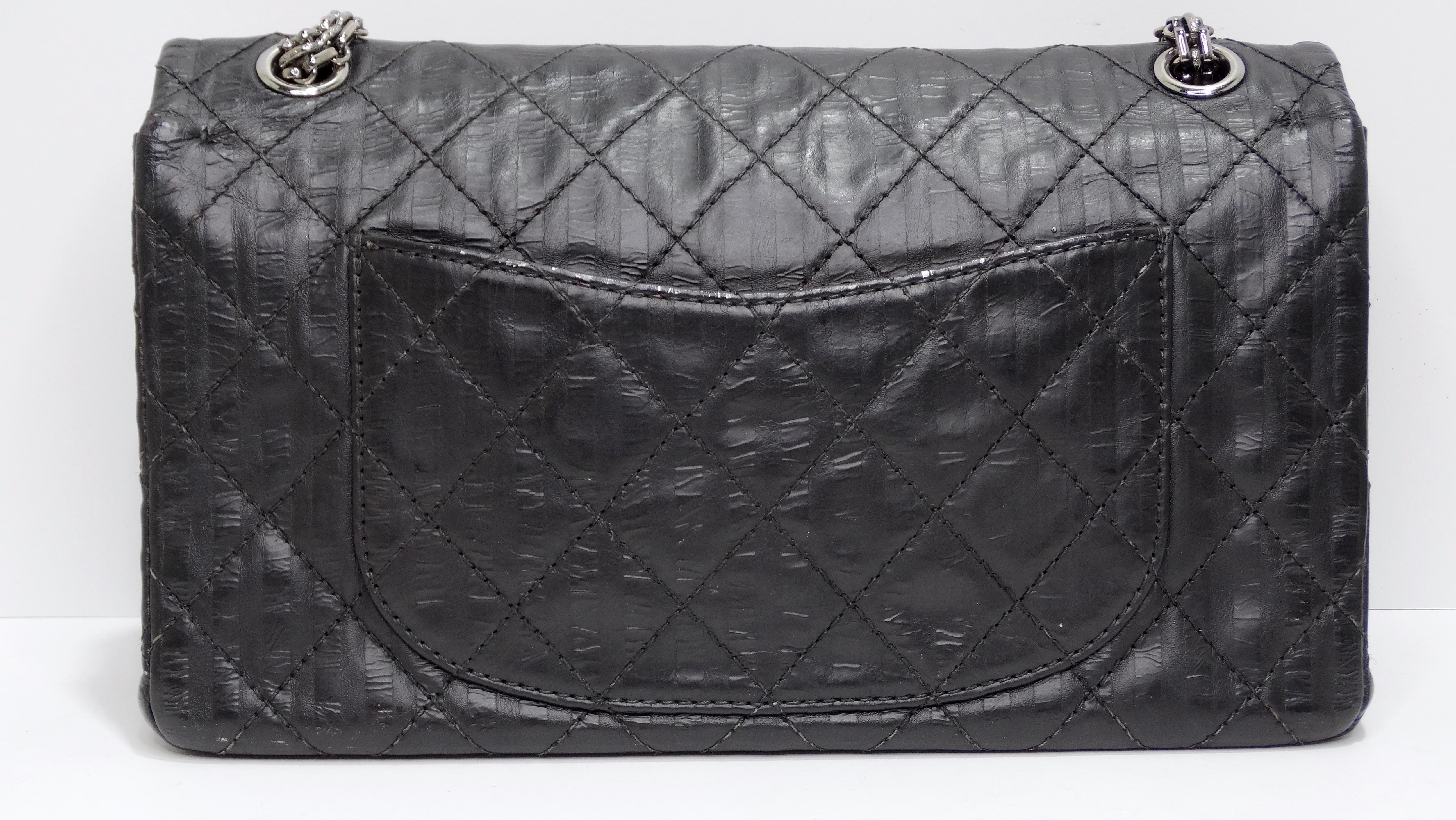 Women's Chanel Black 2.55 Reissue Quilted Classic Calfskin Leather 225 Flap Bag