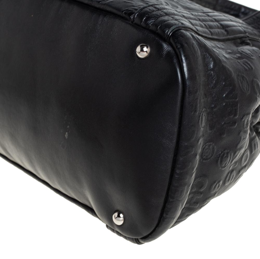 Chanel Schwarz 31 Rue Cambon Geprägtes Leder Satchel 6