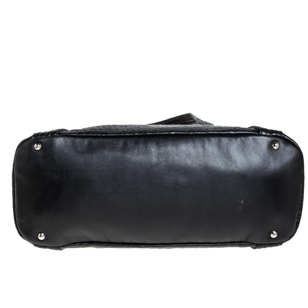Chanel Schwarz 31 Rue Cambon Geprägtes Leder Satchel 1