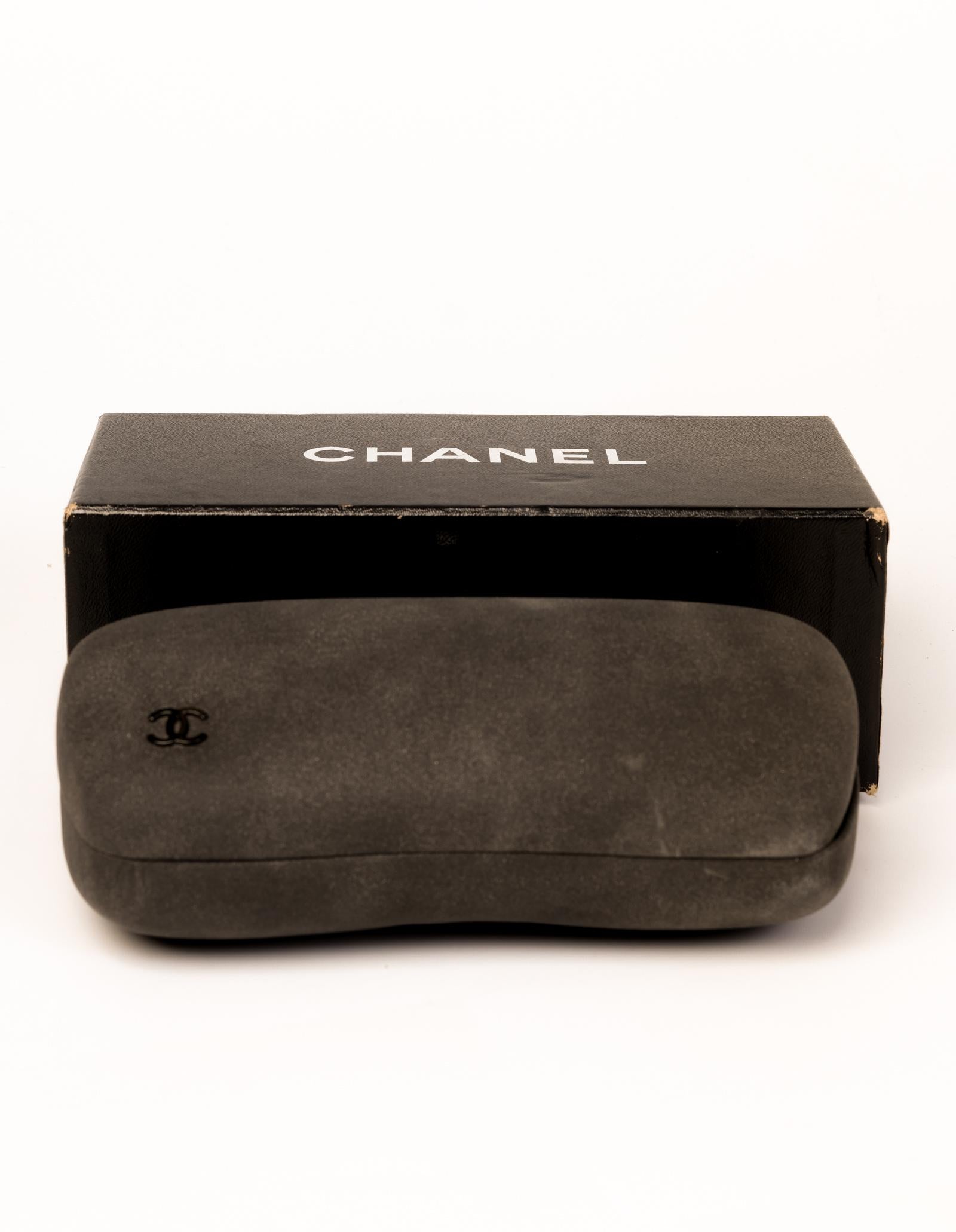 chanel sunglasses leather arms