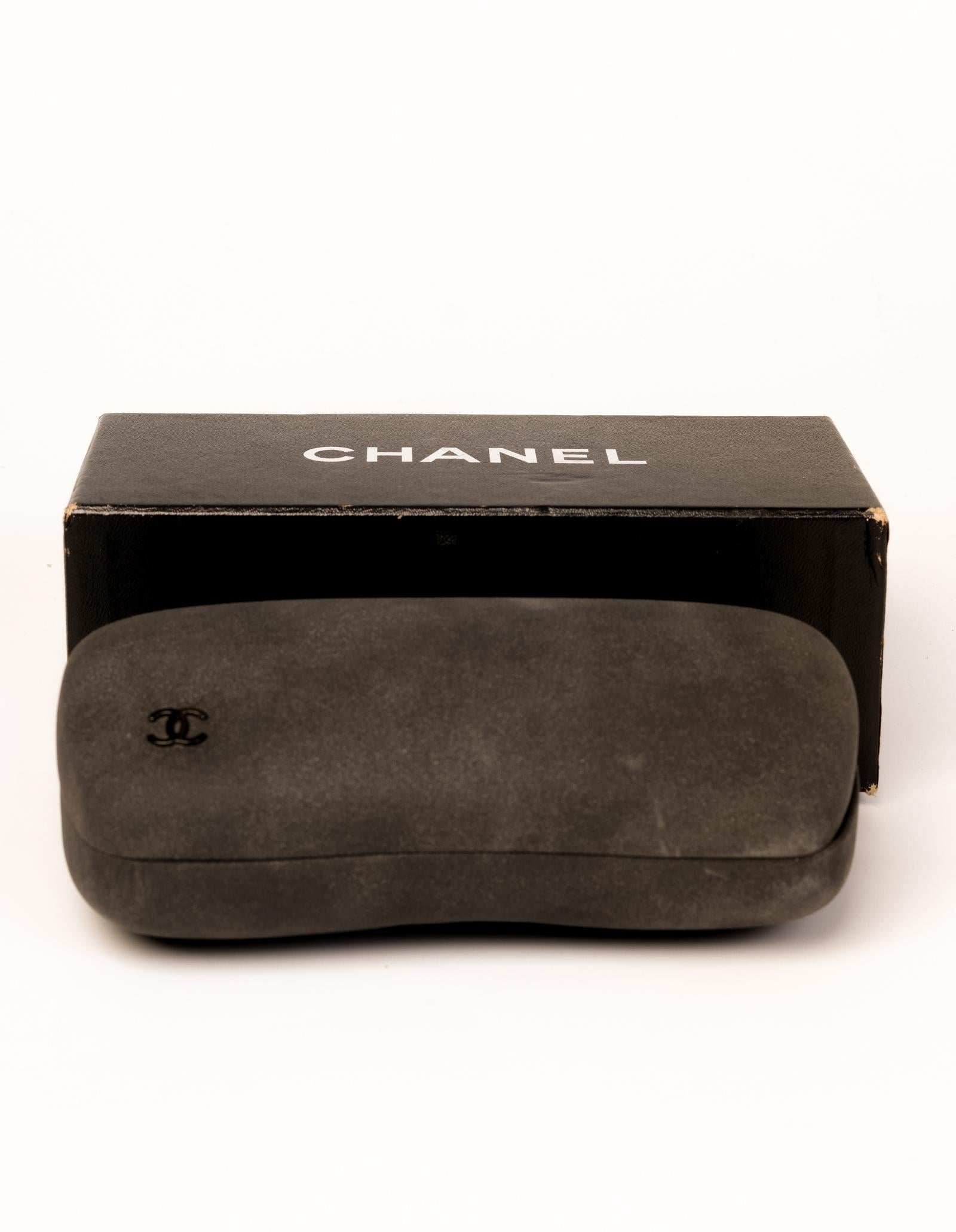 chanel sunglasses leather sides