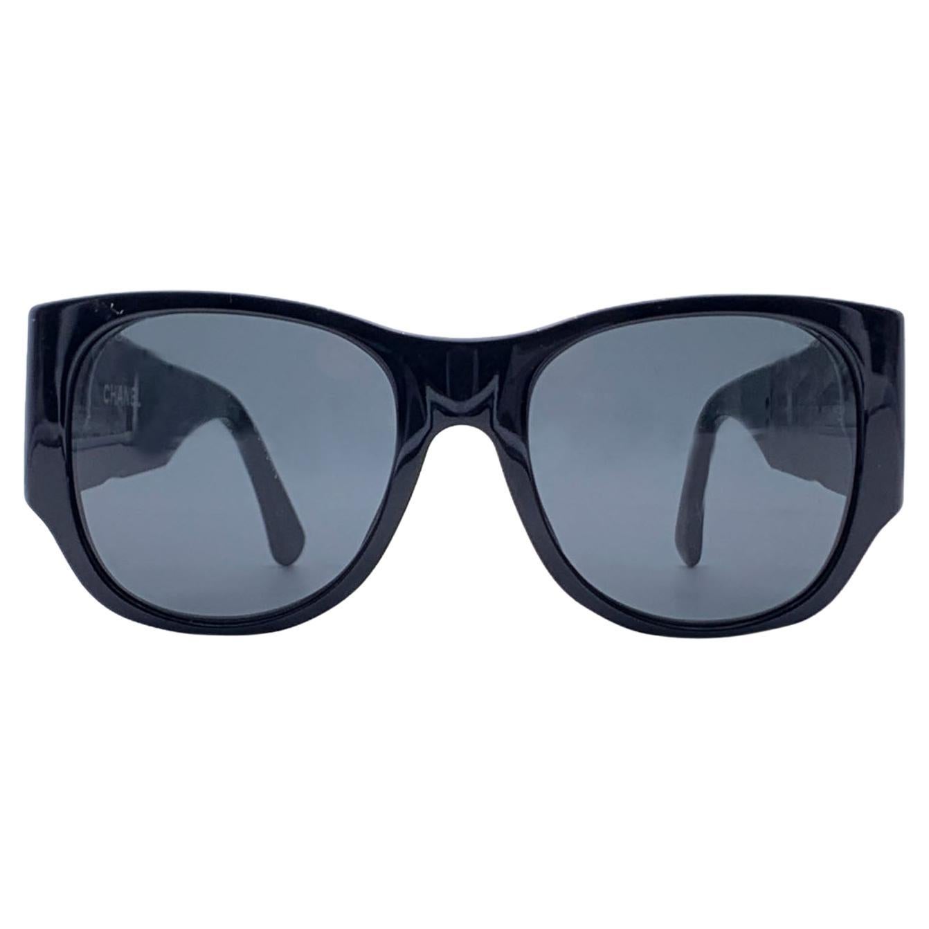 Chanel Black Quilted Leather Sunglasses For Sale at 1stDibs  chanel  sunglasses with leather sides, chanel leather sunglasses, chanel sunglasses  leather sides
