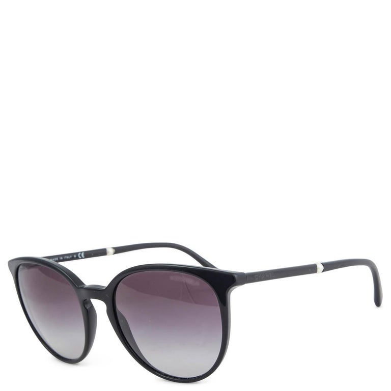 CHANEL black 5394 BUTTERFLY Sunglasses For Sale at 1stDibs