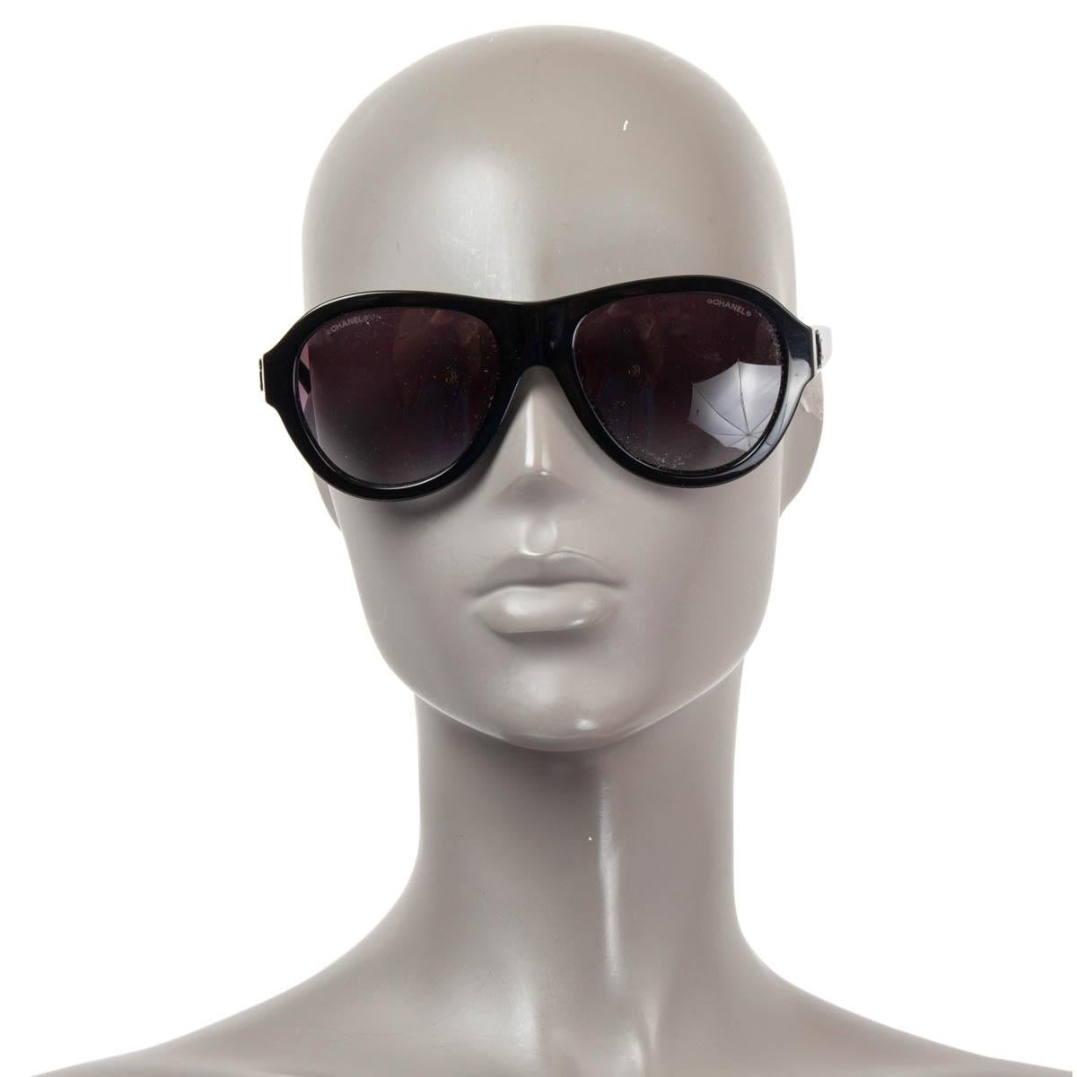 CHANEL black 5467-B AVIATOR Sunglasses Gradient Lens 1