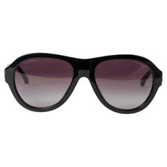 CHANEL Schwarze 5467-B AVIATOR-Sonnenbrille mit Farbverlauf