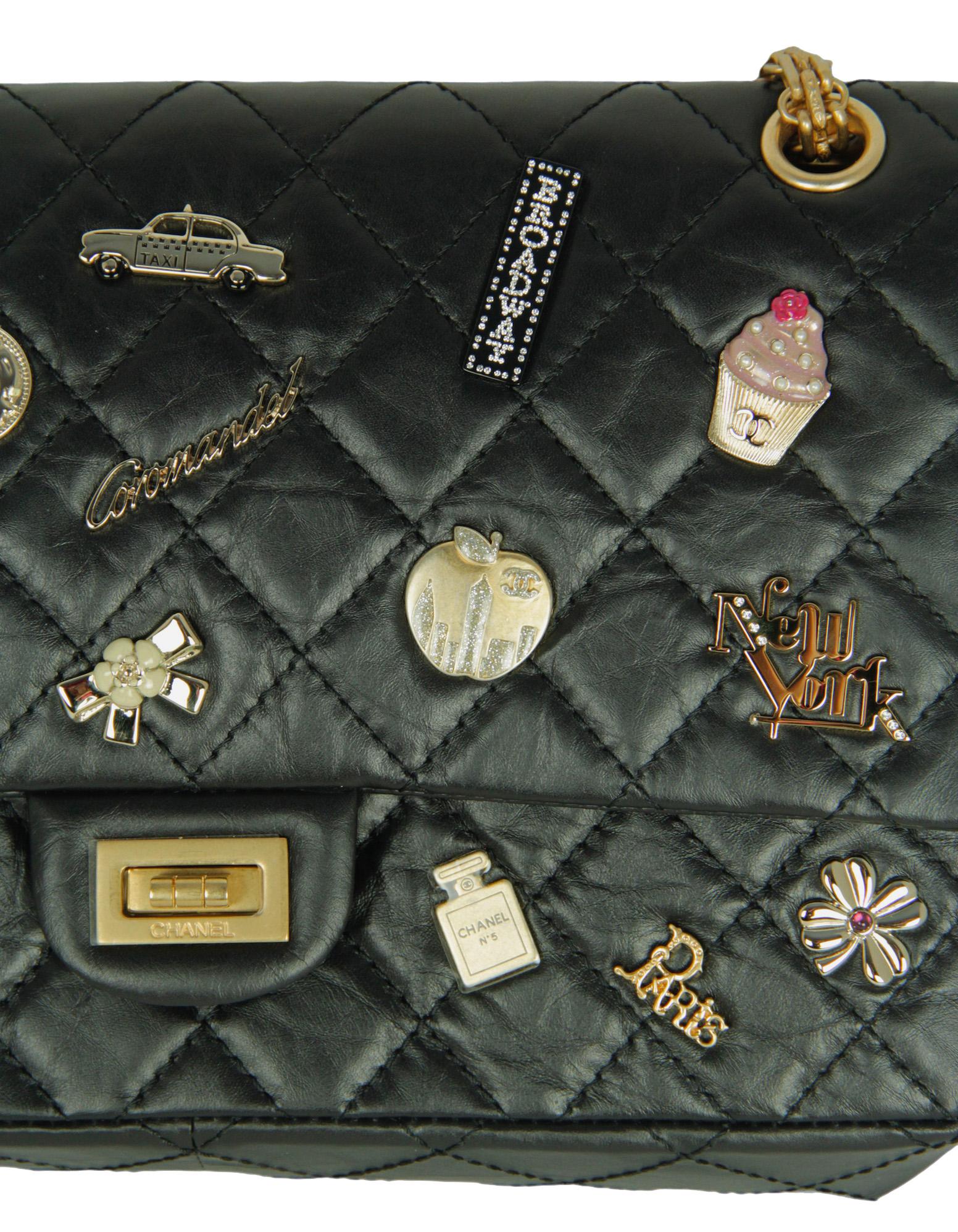 Chanel Black 57th St. Special Edition New York Lucky Charms 226 Reissue Flap Bag 4