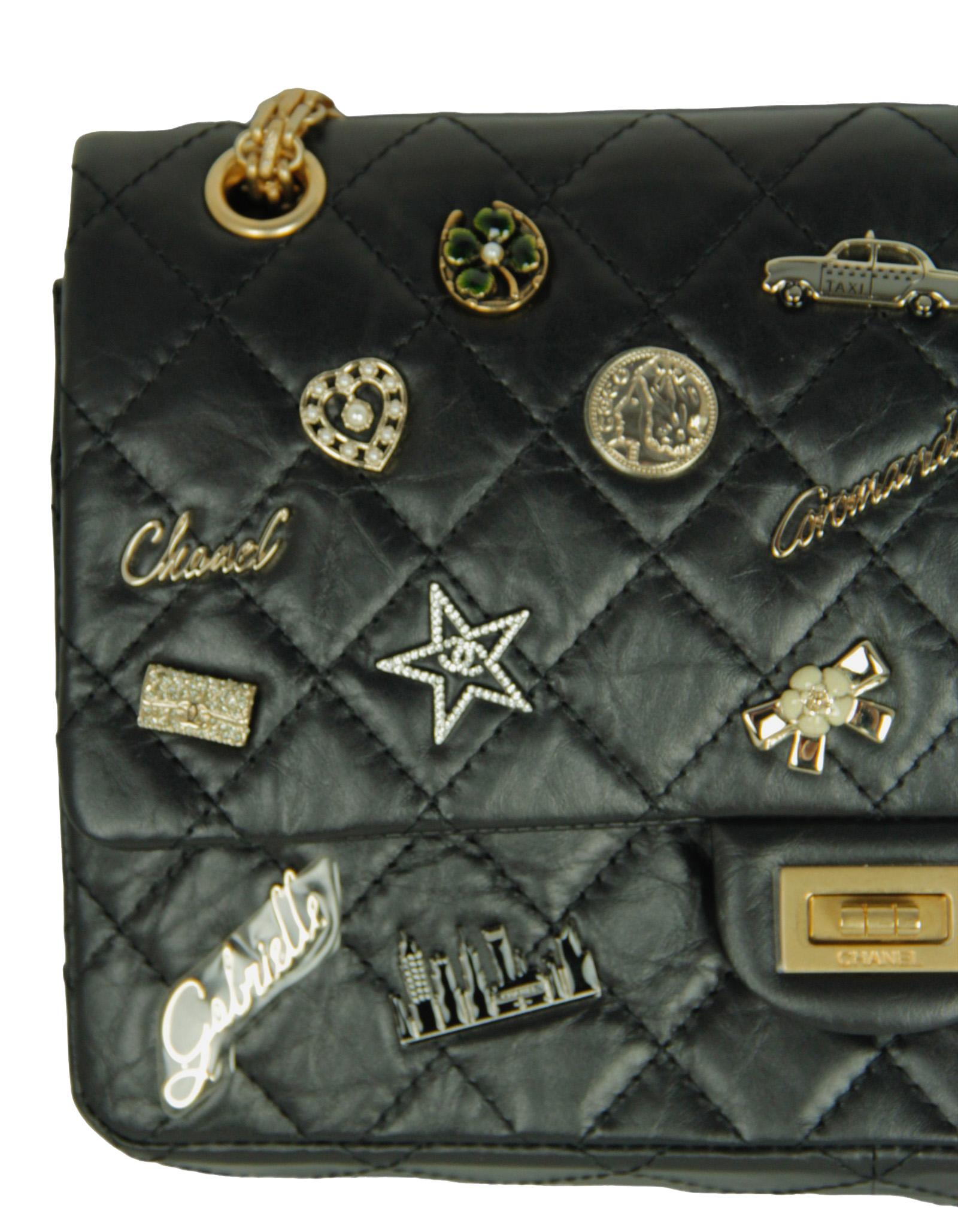 Chanel Black 57th St. Special Edition New York Lucky Charms 226 Reissue Flap Bag 5