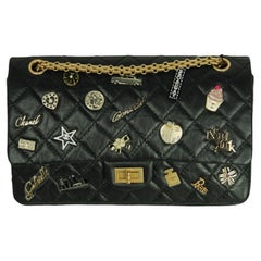 Chanel Black 57th St. Special Edition New York Lucky Charms 226 Reissue Flap Bag