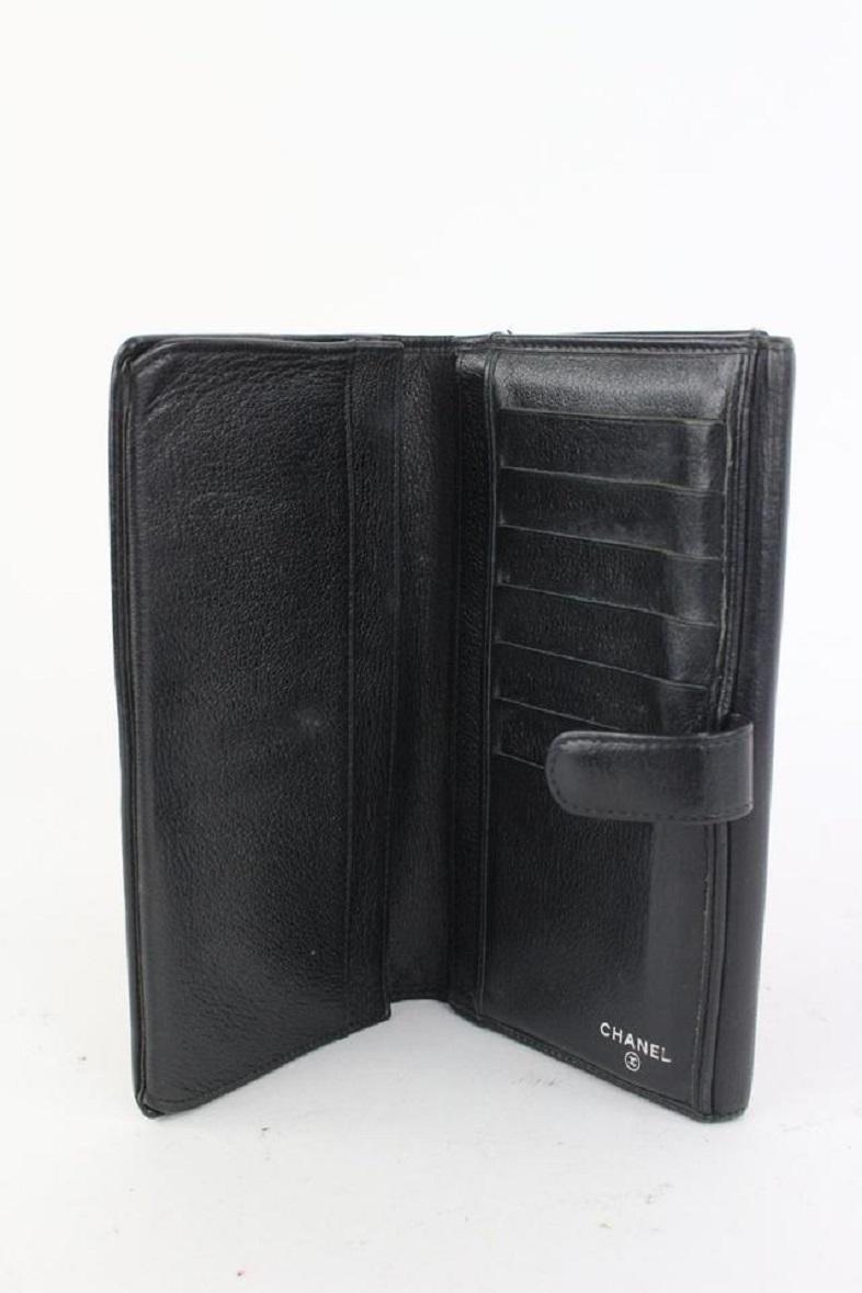 Chanel Black 920cas35 Wallet In Good Condition In Dix hills, NY