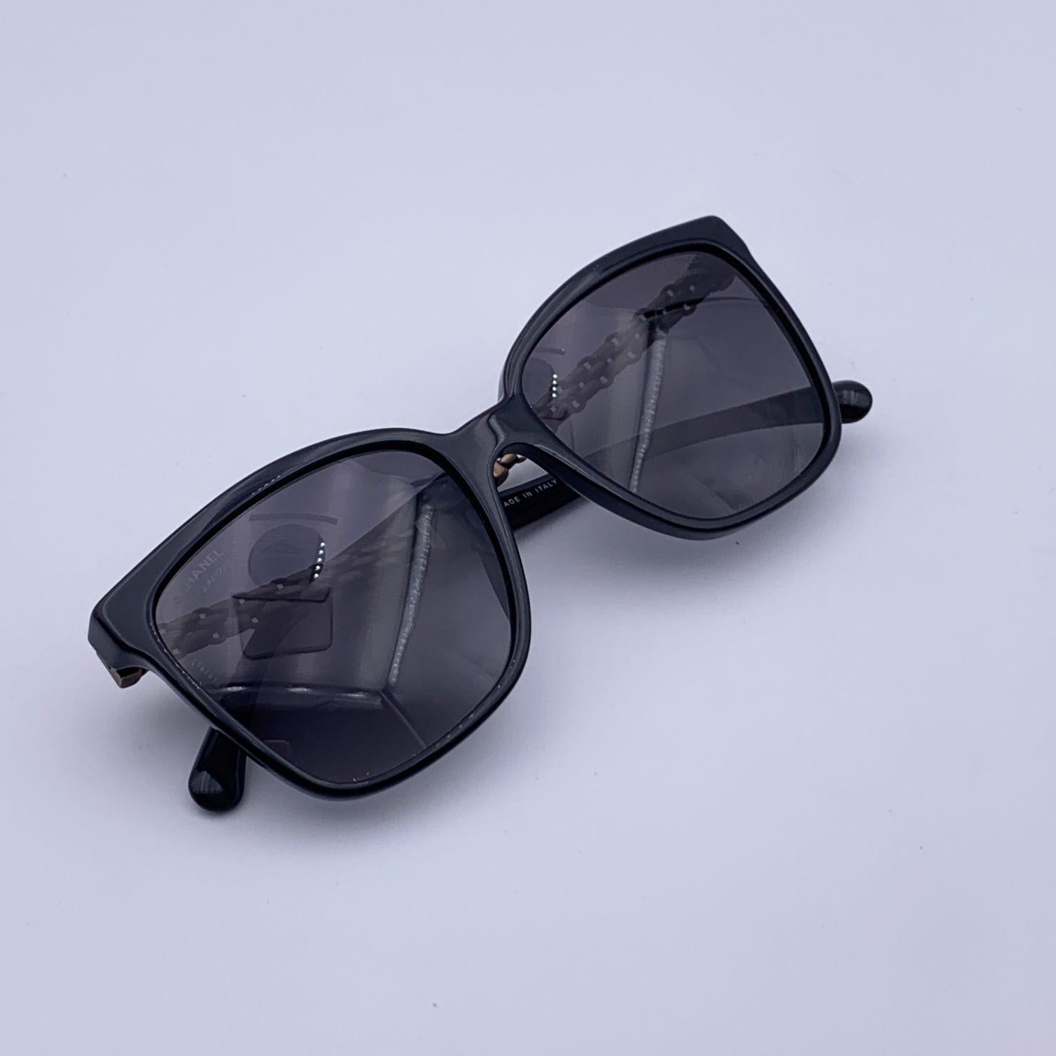 Chanel Black Acetate 5325 Polarized Sunglasses 54/17 140mm 1