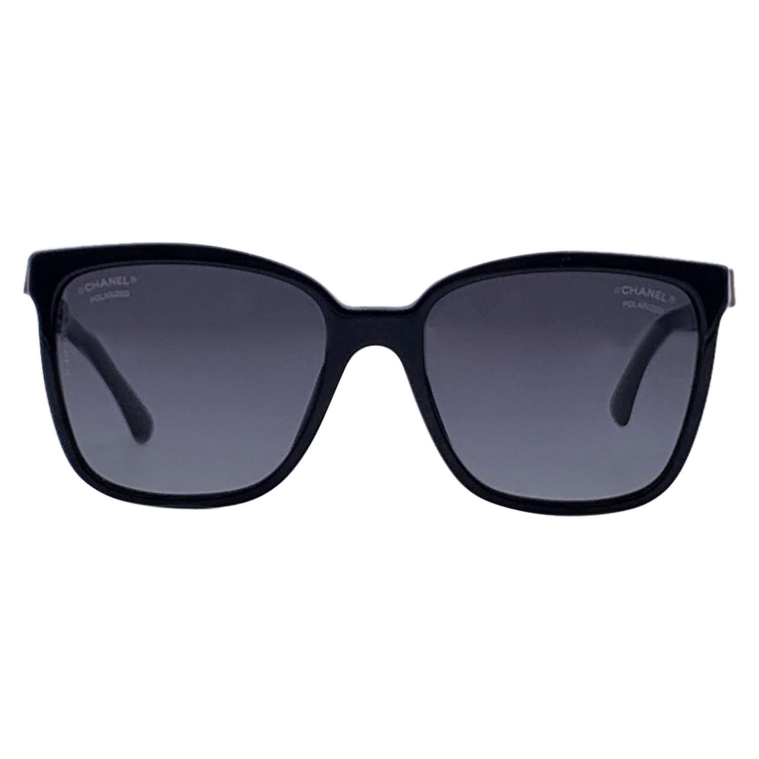 Chanel Black Acetate 5325 Polarized Sunglasses 54/17 140mm