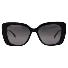CHANEL black acetate Square Sunglasses 5504