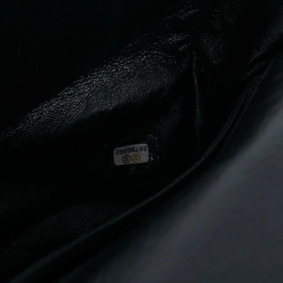 CHANEL Black Aged Calfskin Coin Medallion Mini Flap Bag 1