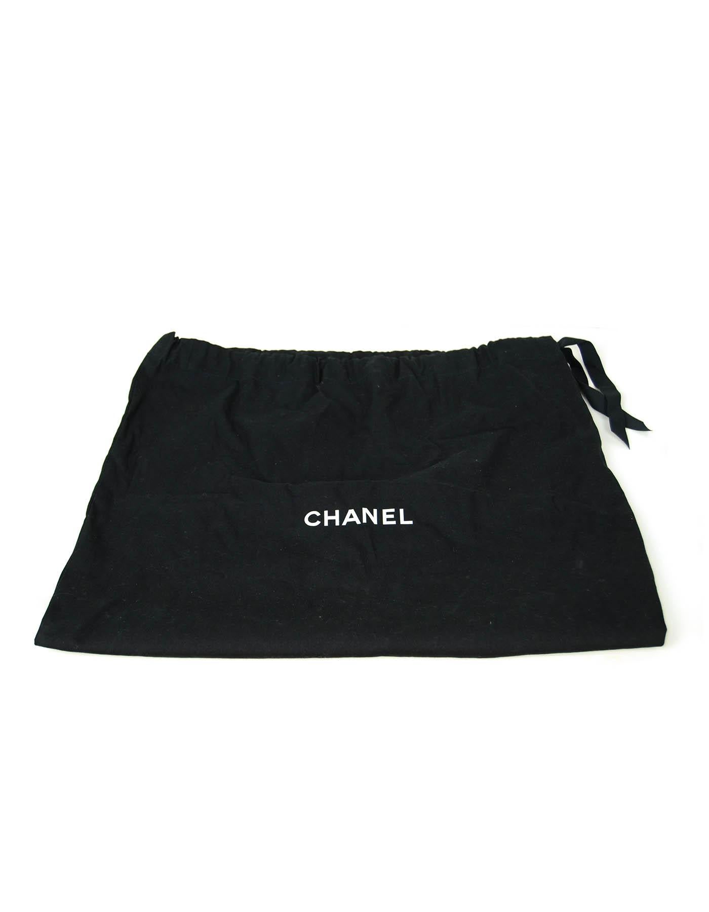 Chanel Black Aged Calfskin Leather Chevron Large Soft Bowling Bag rt. $4, 200 8