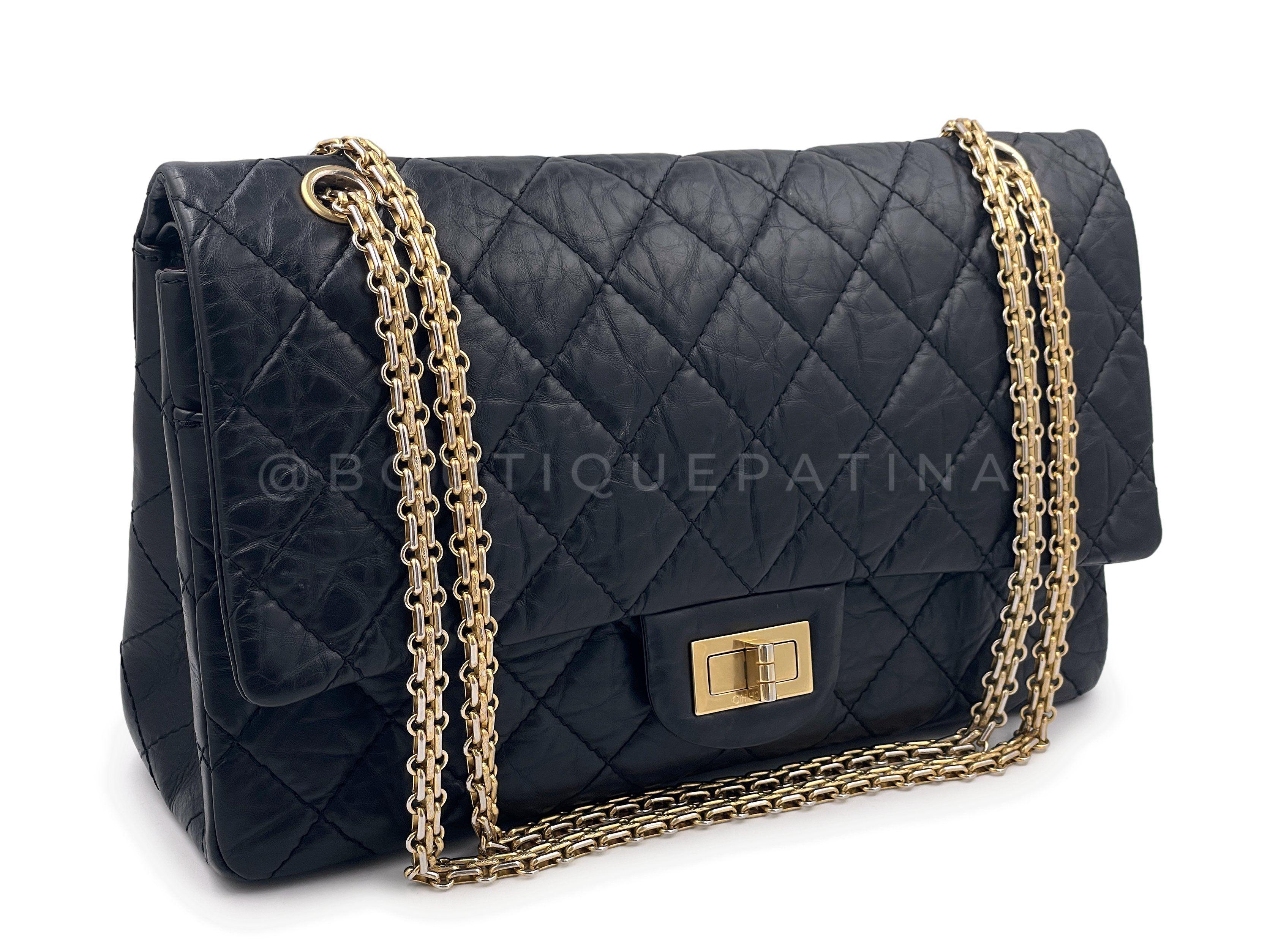 Store item: 65332
Boutique Patina specializes in sourcing and curating the best condition preowned vintage Chanel leather treasures by searching closets around the world. 

This is a vintage classic. A 14 million series serial number from 2010,