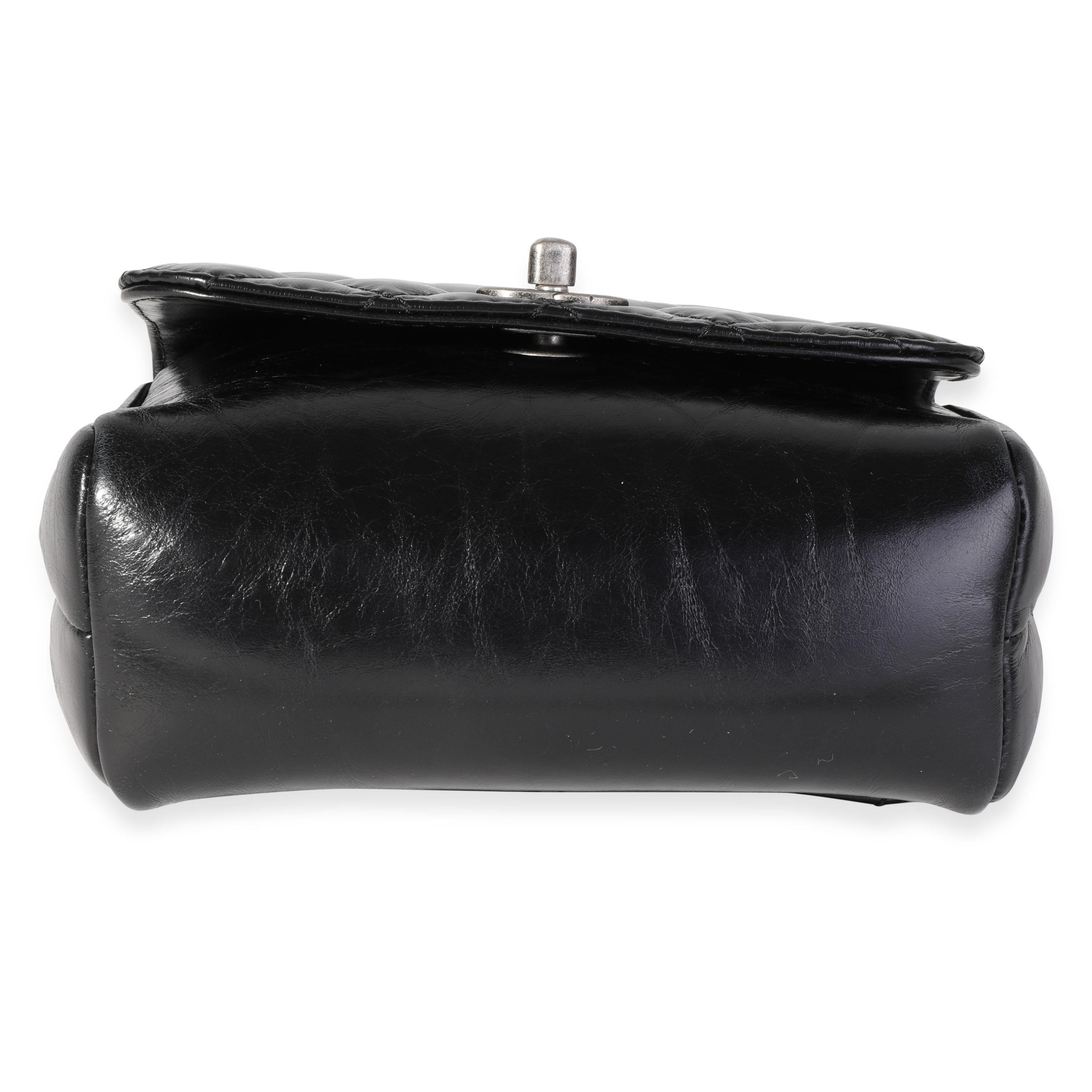 Chanel Black Aged Calfskin Small Pilot Essentials Flap Bag 3