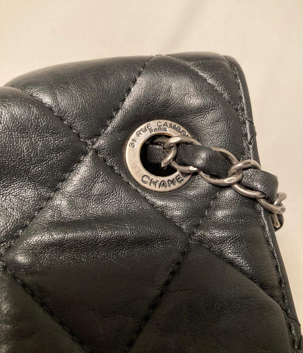 Chanel Black Aged Calfskin Take Away Flap Bag 2