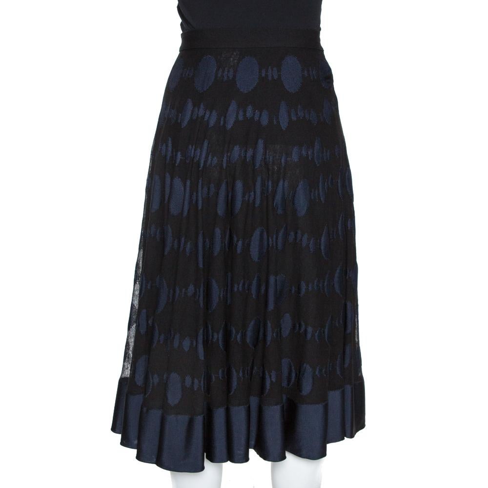 black a line midi skirt