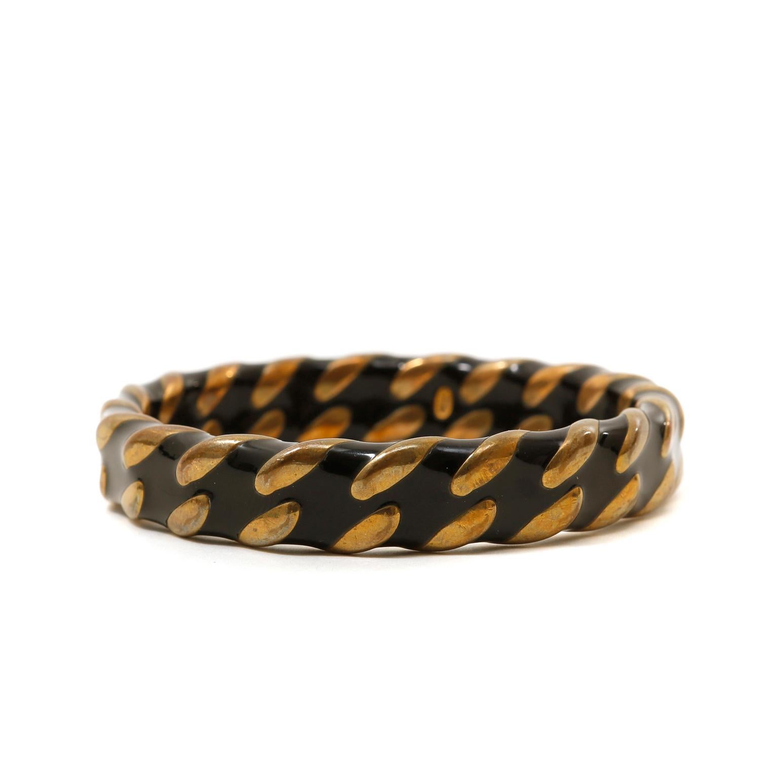 black and gold bangles