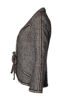 Chanel, black and gold tweed jacket