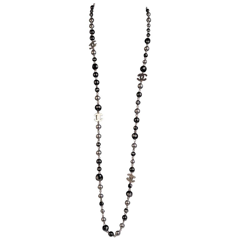 FULL SET -Chanel Gunmetal Adjustable Globe CC Logo Necklace, Women's  Fashion, Jewelry & Organisers, Necklaces on Carousell