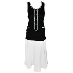 Chanel Black and White 2 Pc. Skirt Set