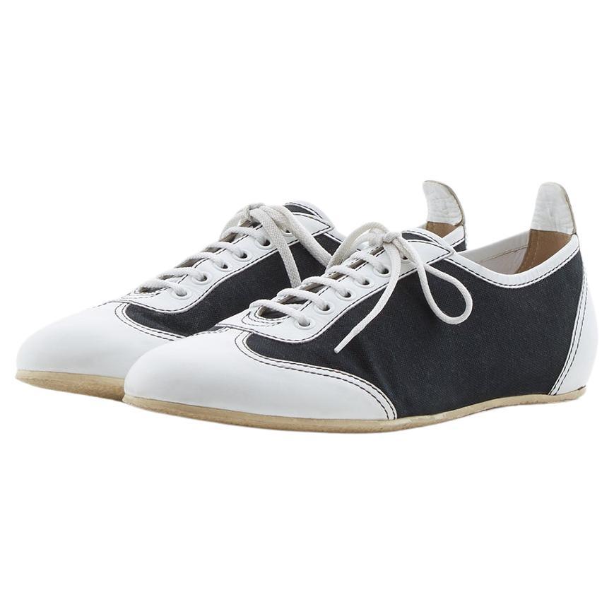 Chanel Black and White athletic shoes