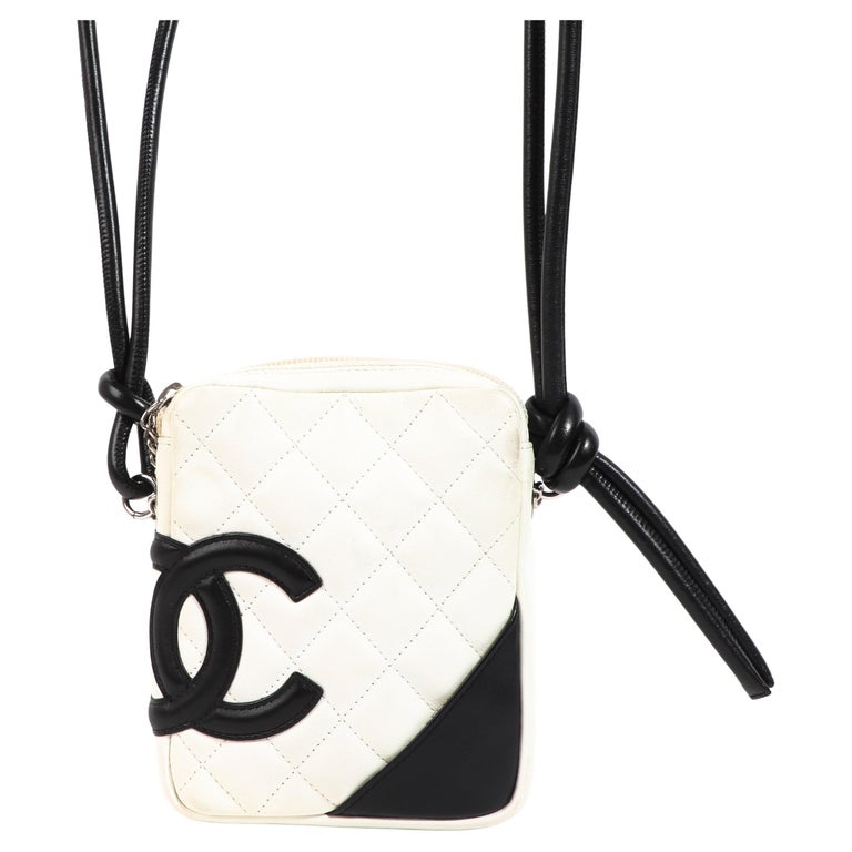 Chanel Black and White Cambon Ligne Crossbody Bag For Sale at 1stDibs