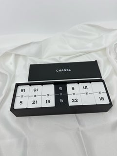 Chanel Black and White CC Domino Set
