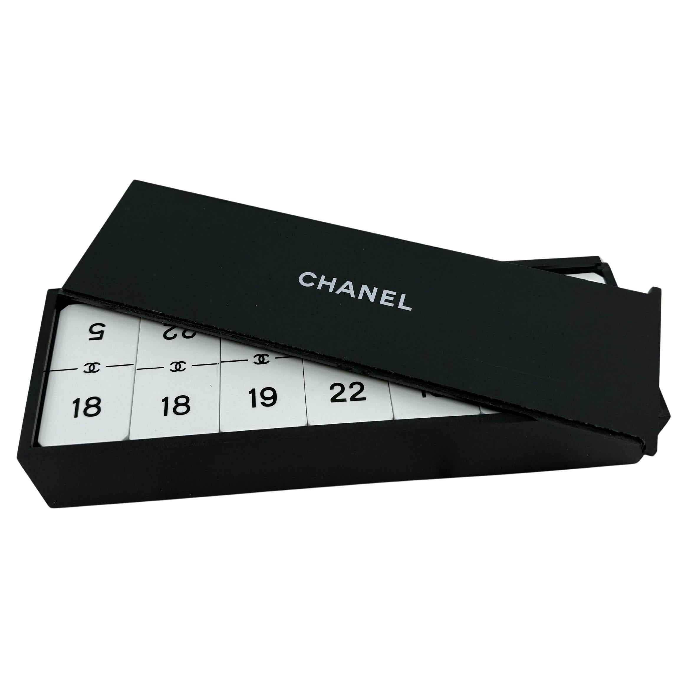 Chanel Black and White CC Domino Set